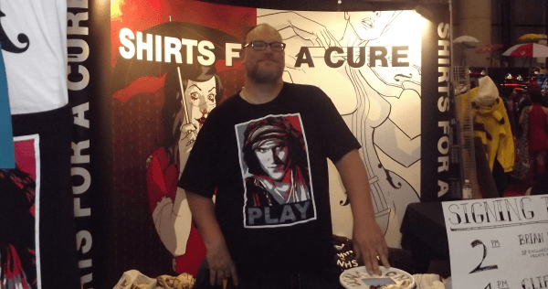 Mark Beemer Shirts for a cause at NYCC 2011