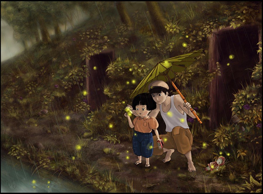 Wallpaper ID 1249179  Grave of the Fireflies anime 720P Studio Ghibli  free download