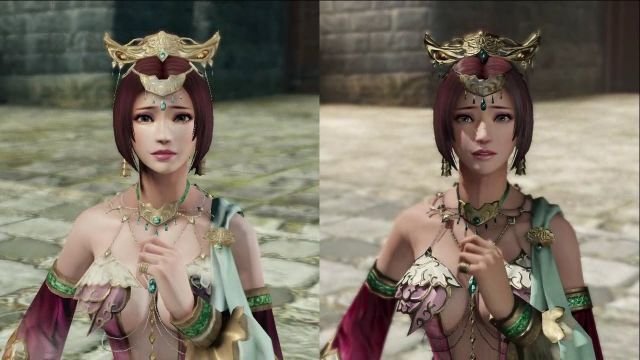 To the left PS3 graphics and to the right PS4. Just a few minor differences. 
