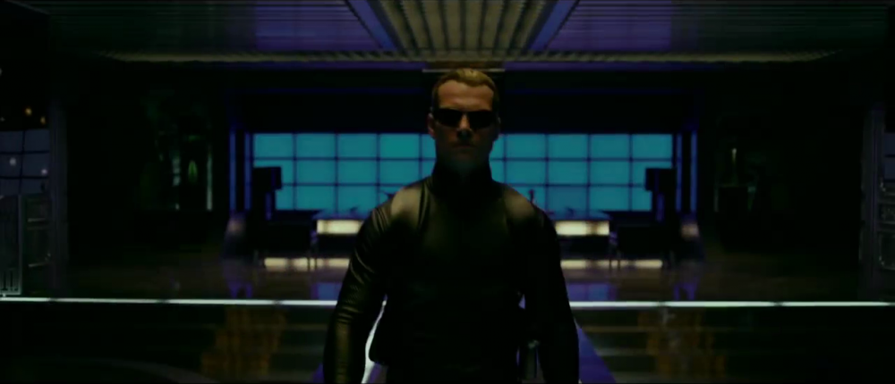 Wesker doing Wesker things... Probably involving throwing sunglasses like a boss