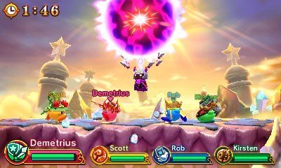 Team Kirby Clash Deluxe 4 person battle
