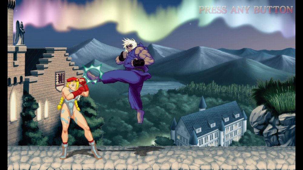 Ultra Street Fighter 2 Ken Kicking