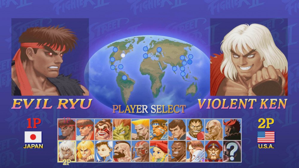 Ultra Street Fighter 2 Player Select