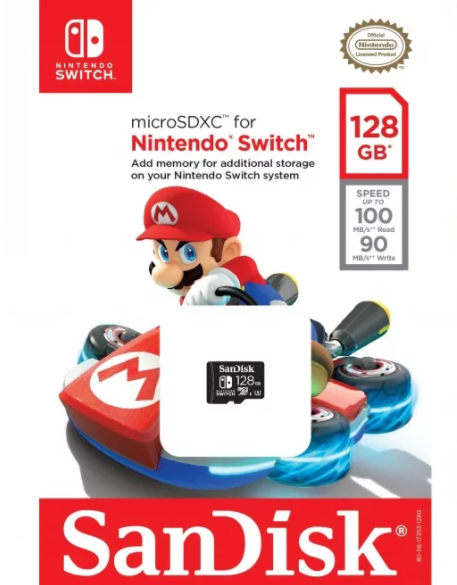 Mario Micro SD card at 128GB