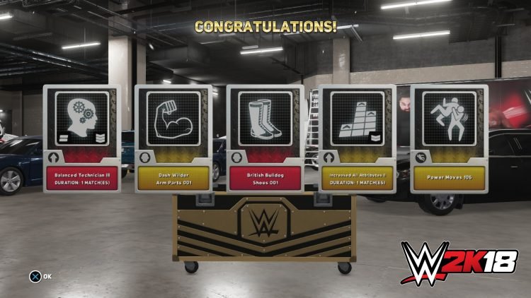 WWE 2K18 Loot Cases