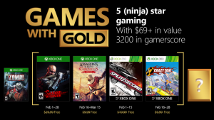Xbox Games with Gold - Feb 2018
