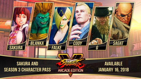 Street Fighter V Season 3 Character Pass