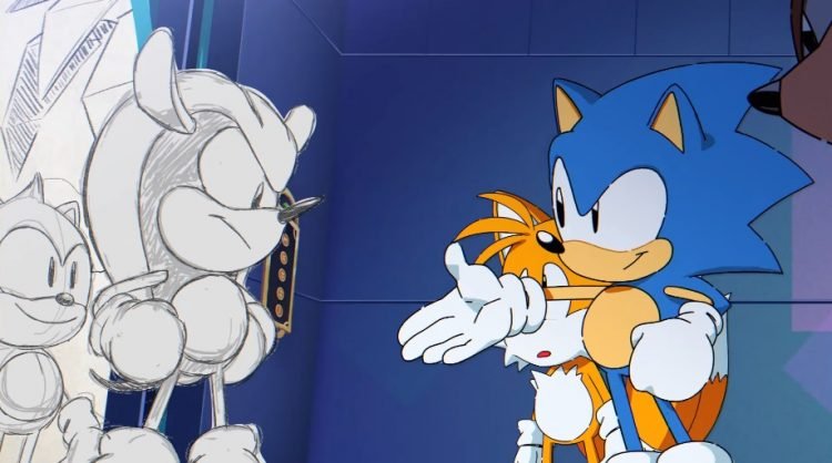 Sonic meets Mighty and Ray - Sonic Mania Plus