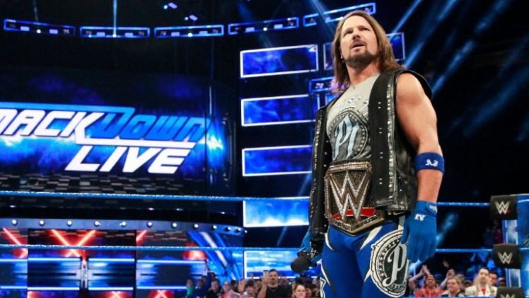 WWE Champion A.J. Styles on Smackdown Live