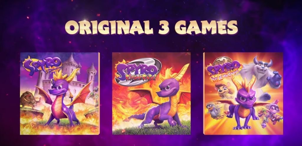 Spyro Reignited Trilogy included games