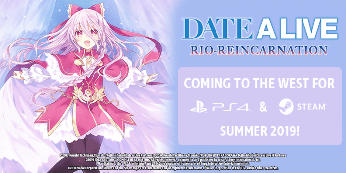 DATE A LIVE: Rio Reincarnation announcement at Idea Factory Intl's 5th Annual Press Event.