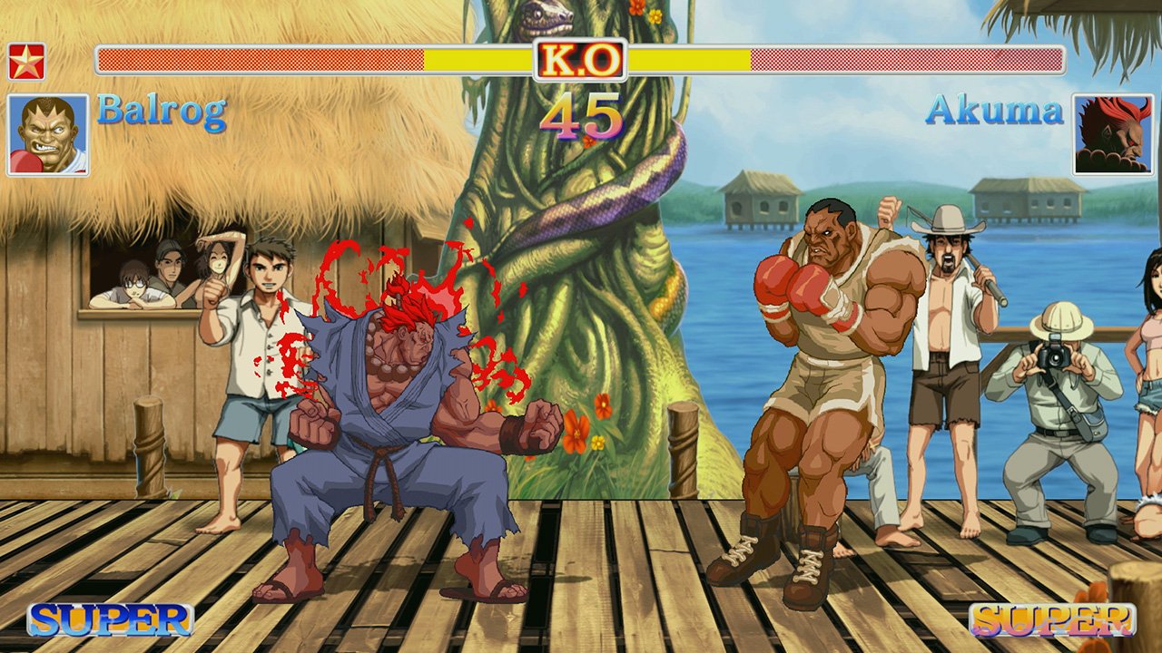 Street Fighter II doesn't have many fights on actual streets
