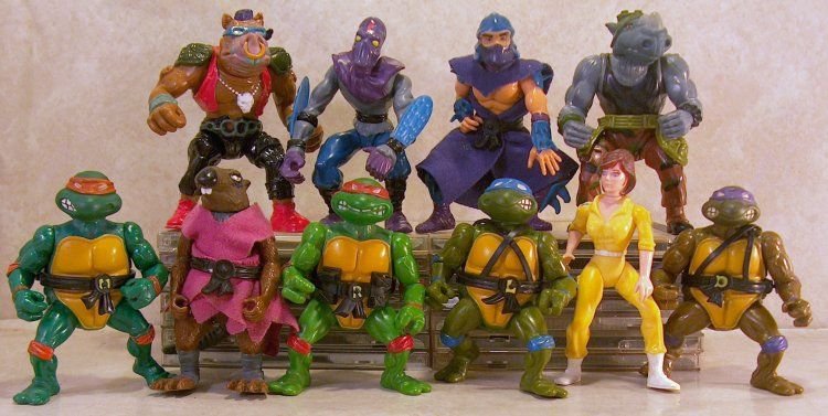 teenage mutant ninja turtles action figures list