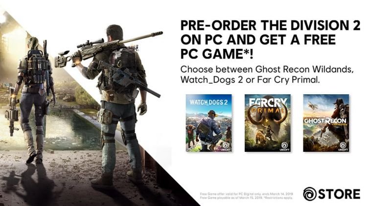 Pre-order The Division 2 get a free game