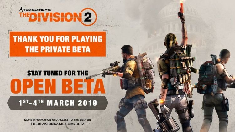 beta the division 2 open beta