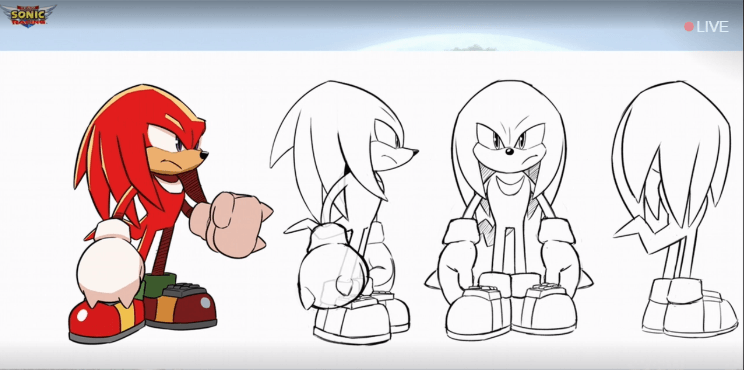 Knuckles in Team Sonic Racing Overdrive