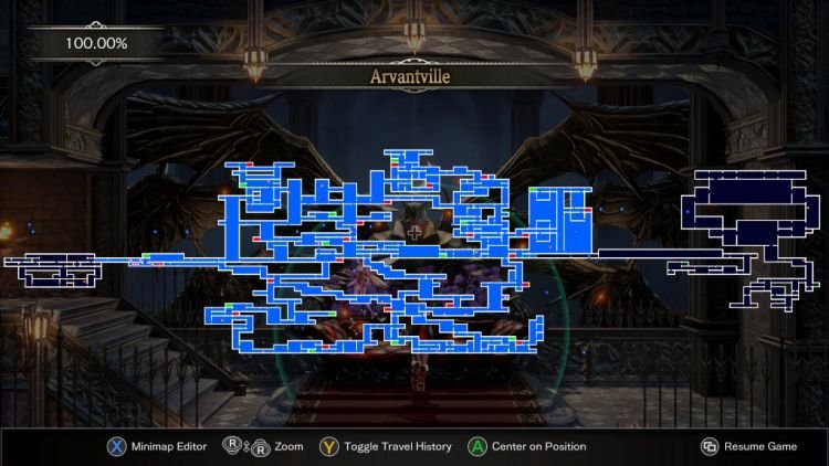 Bloodstained Ritual of the Night 100-percent Map-750x
