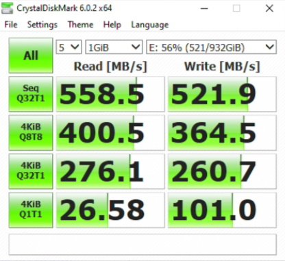 SK-Hynix Gold S31-Crystaldiskmark-results