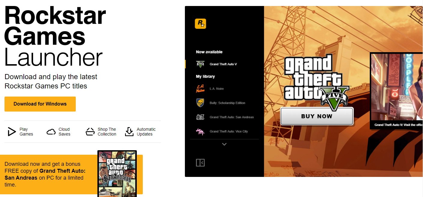Rockstar Has Its Own PC Games Launcher Now