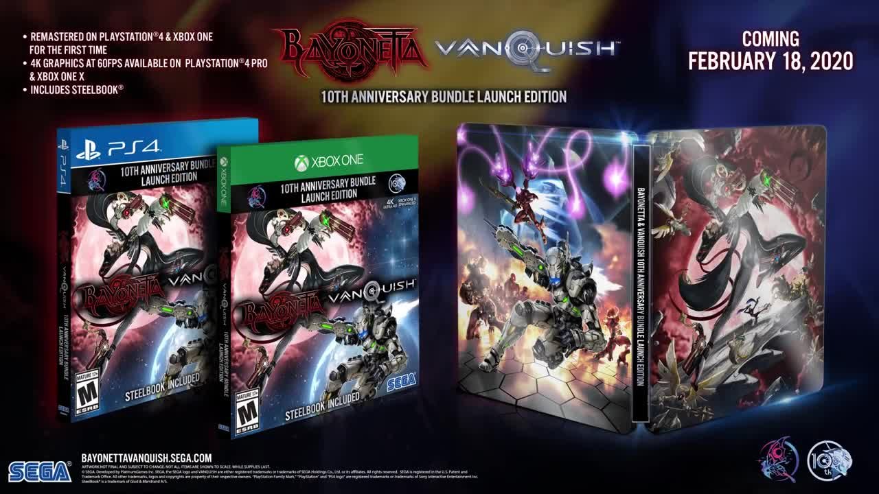 Bayonetta & Vanquish 10th Anniversary Bundle Steelbook PS4 and Xbox One