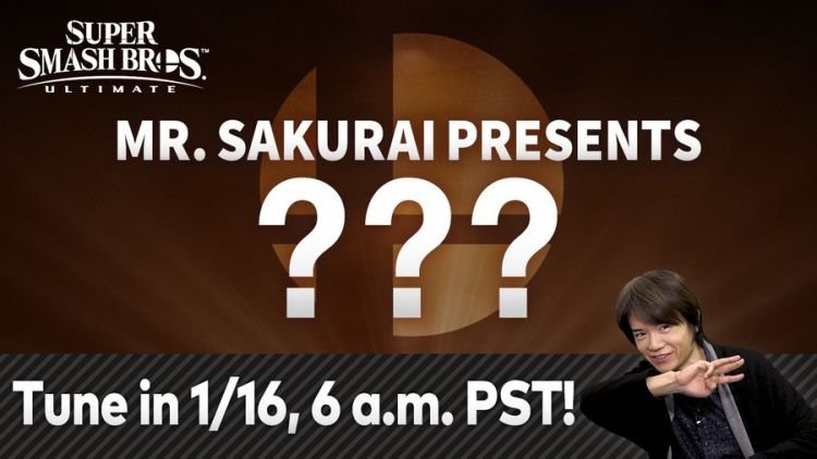Sakurai Smash Announcement Jan 16 2020