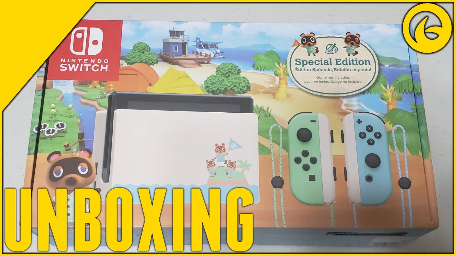 Animal Crossing New Horizons Special Edition Switch unboxing