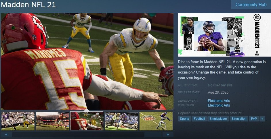 Madden NFL 21 on Steam