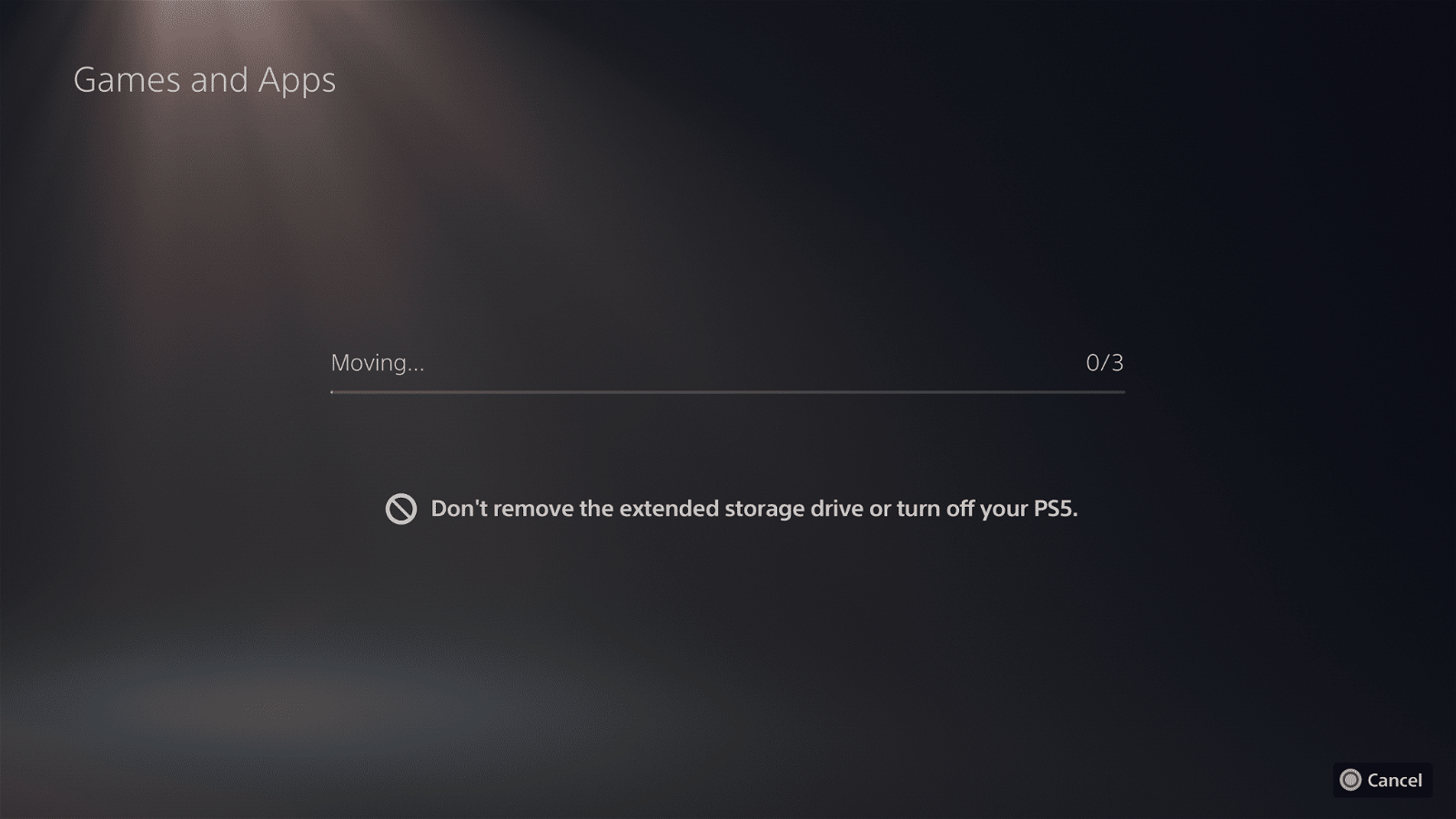 ps4 move to extended storage