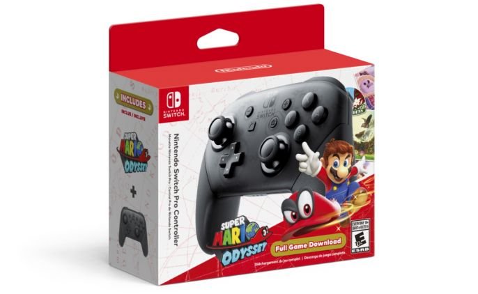 Walmart Nintendo Switch Pro Controll plus Super Mario Odyssey