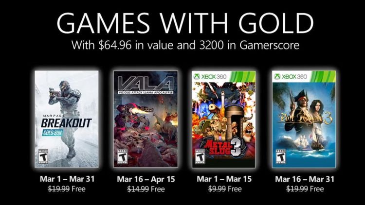 games with gold march 2021