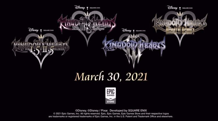 kingdom hearts epic game store announcement