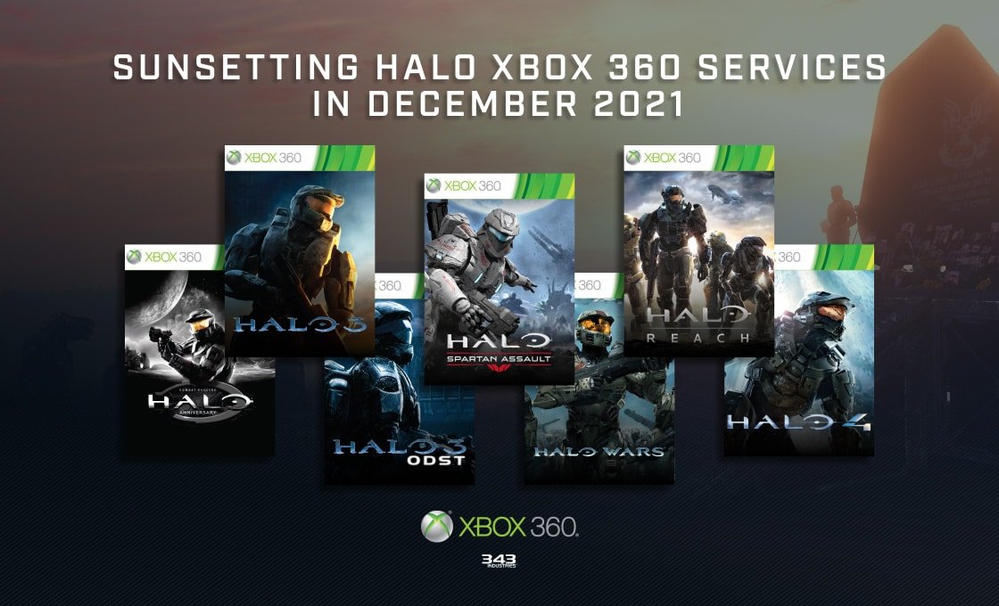 Legacy Halo Xbox 360 game sunsetting