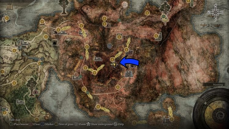 Elden Ring - Where to find the Unalloyed Gold Needle-map