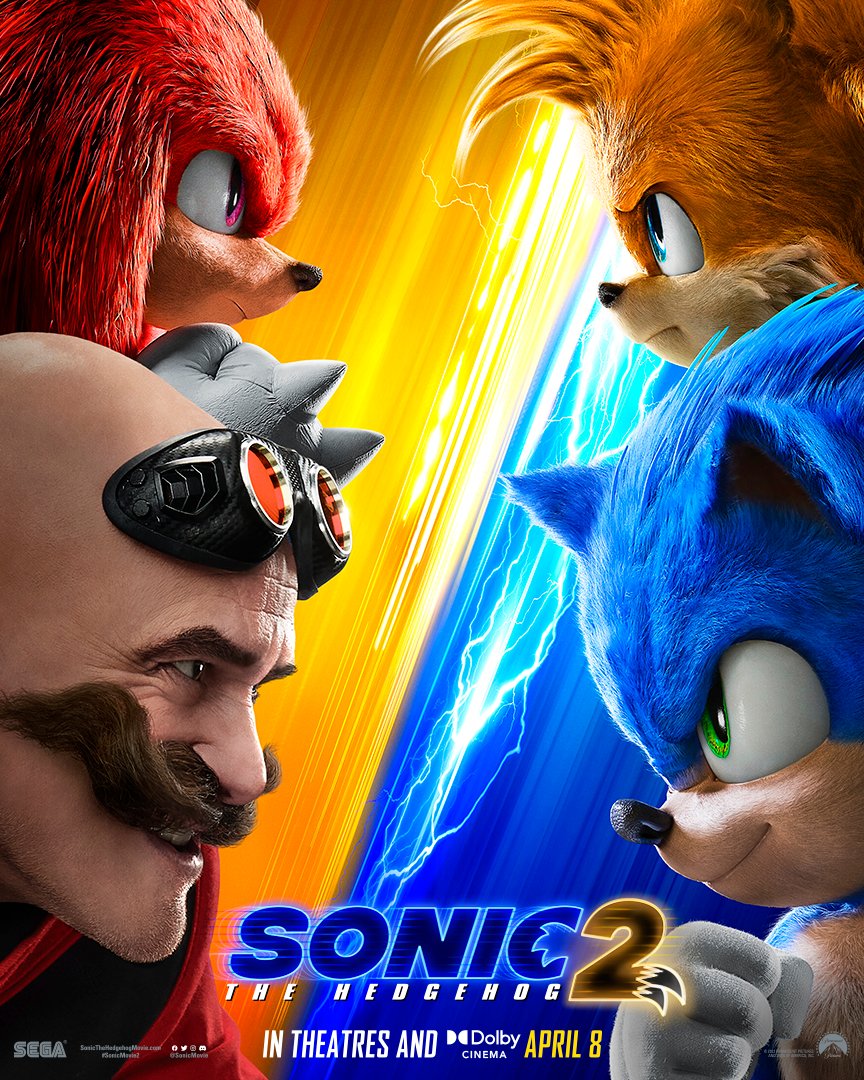 These new Sonic The Hedgehog 2 movie posters are wonderfully cheesy