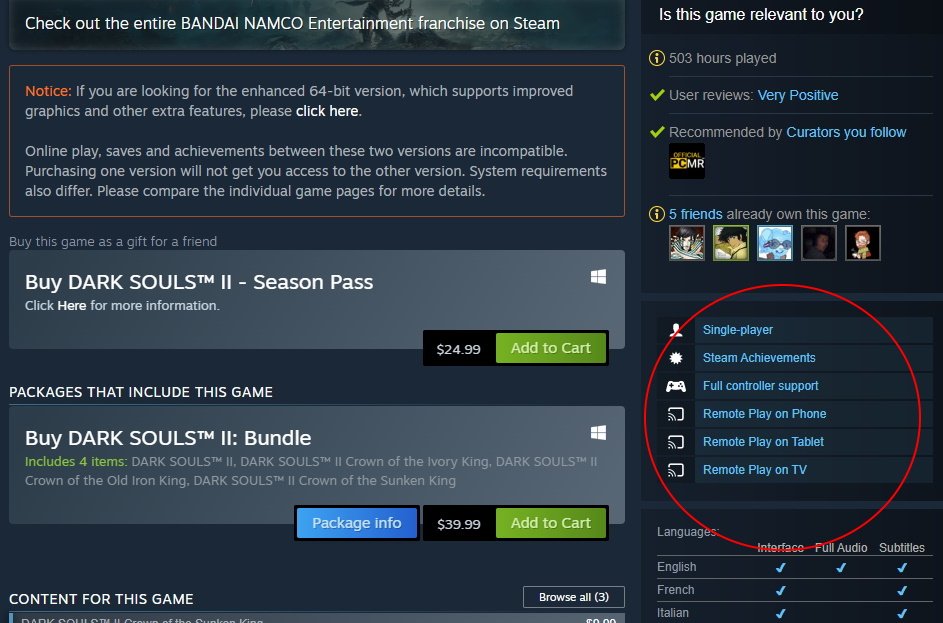 Dark Souls Games on Steam Are Now Missing Their Multiplayer Tags