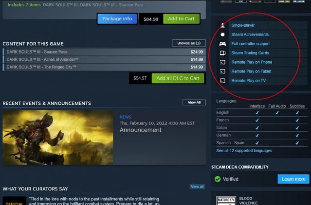 Dark Souls Games on Steam Are Now Missing Their Multiplayer Tags
