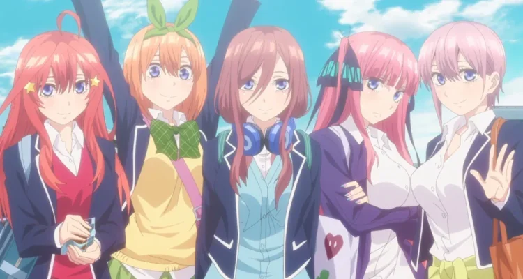 The Quintessential Quintuplets movie release date confirmed for May 2022 by  trailer