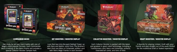 The Brothers War, Magic: The Gathering, Transformers