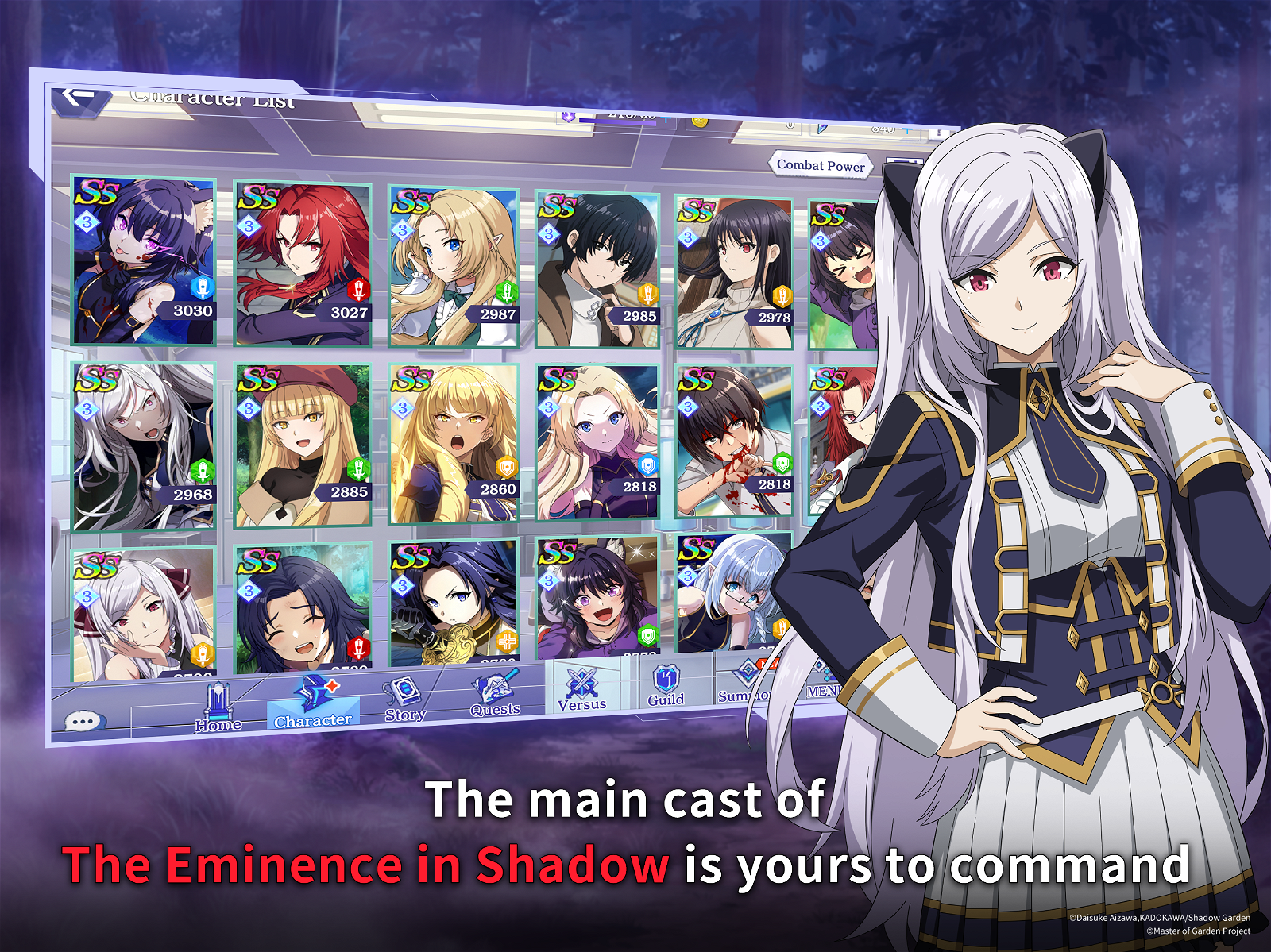 CRUNCHYROLL GAMES LAUNCHES ANIME RPG THE EMINENCE IN SHADOW