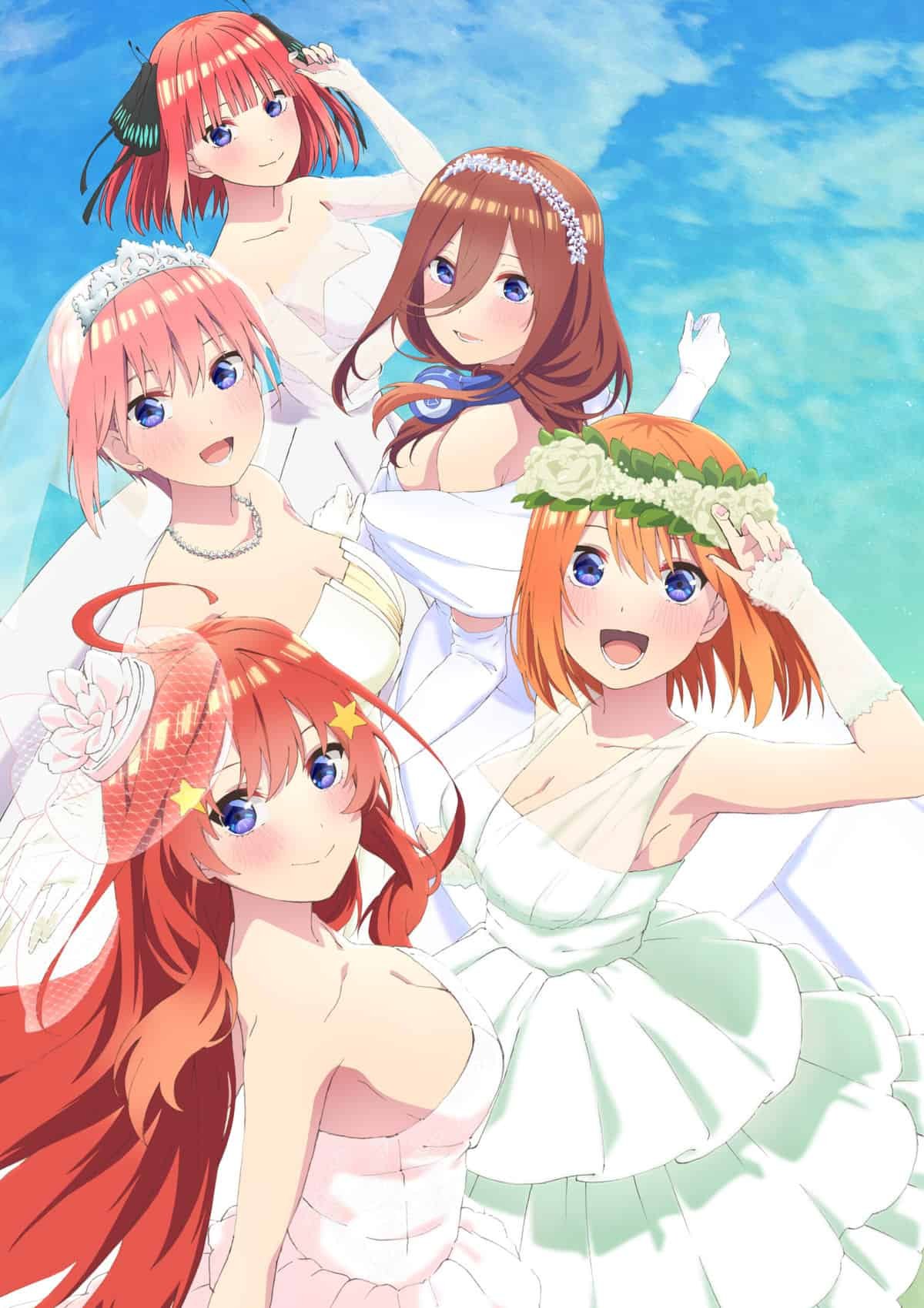 The Quintessential Quintuplets Put On Their Wedding Gowns in New Anime  Movie Visual - Crunchyroll News