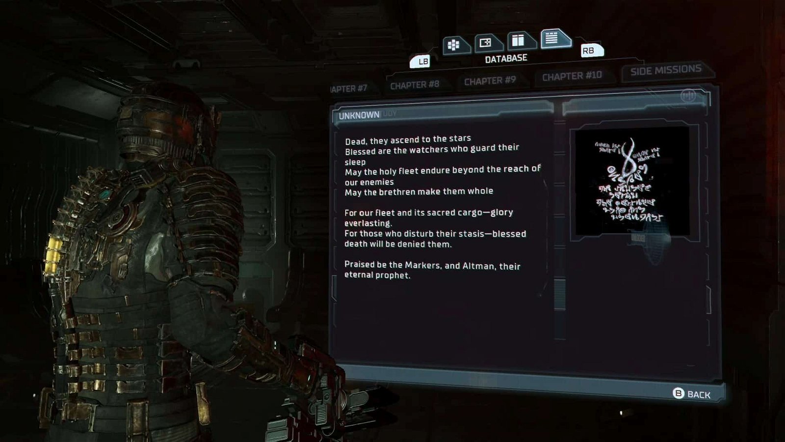 Dead Space Remake Unknown text log