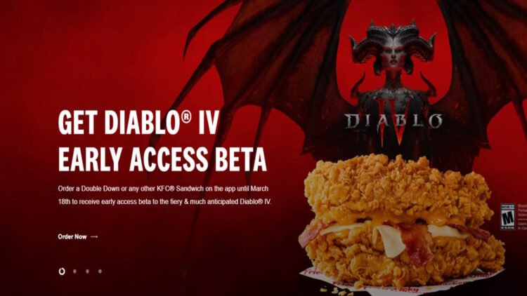 KFC Diablo IV early access meal header