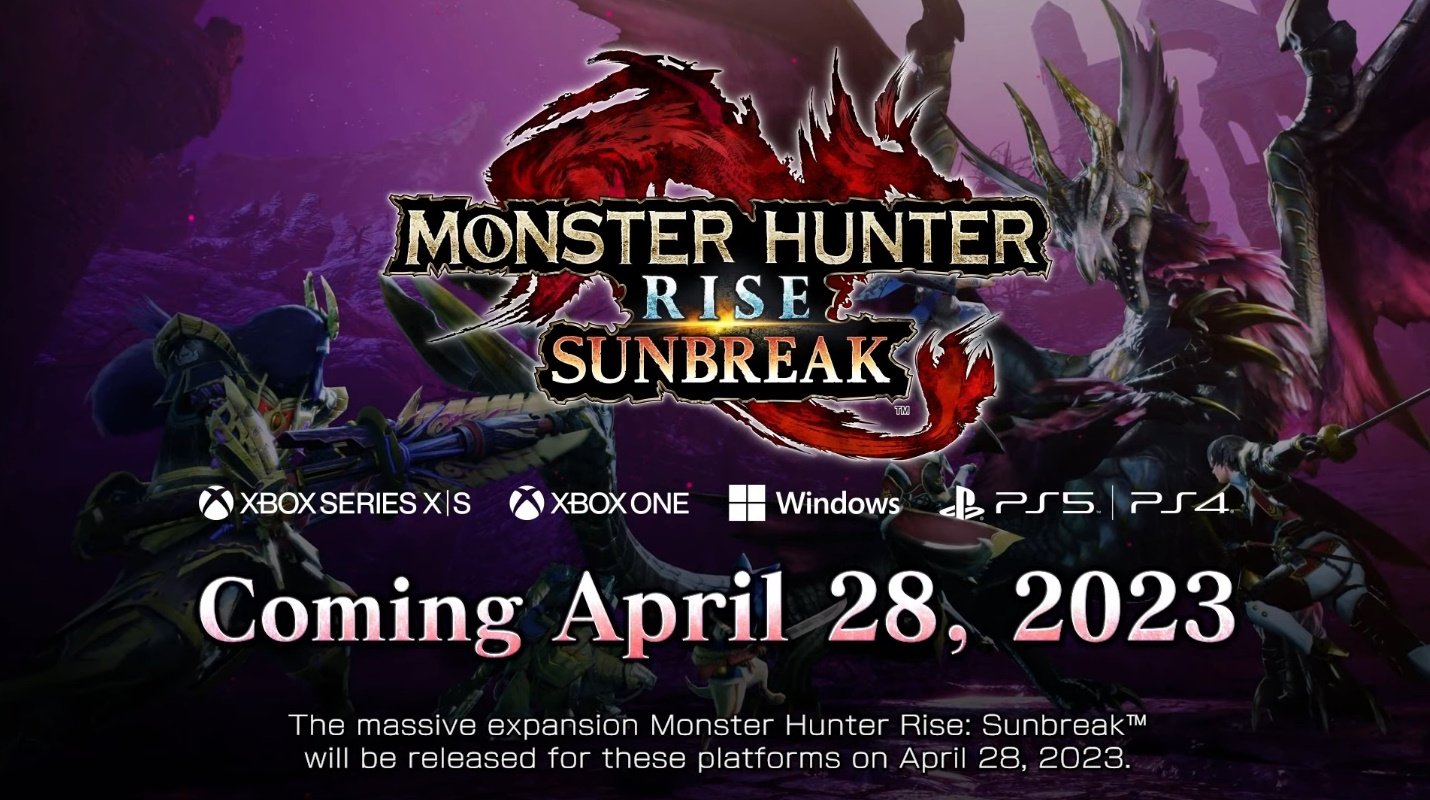 Monster Hunter Rise Sunbreak April 28 2023 release date