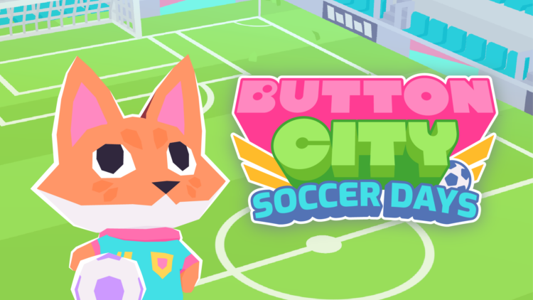 Button City Soccer Days Title Card Wholesome Games