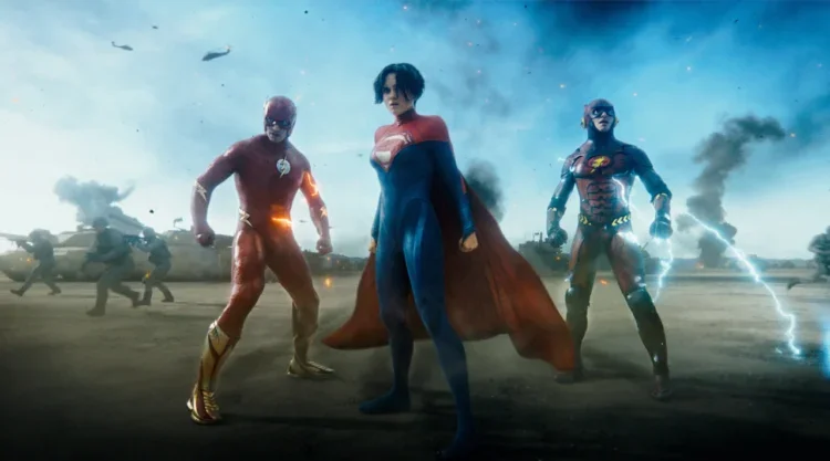 Super Girl meets the Flashes in The Flast Movie