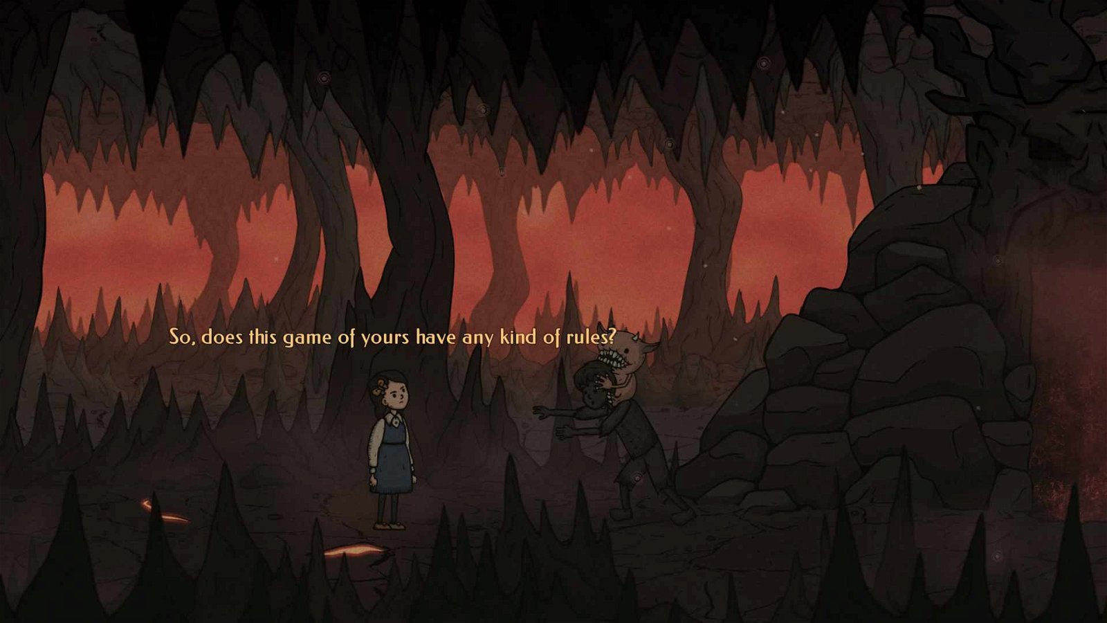 Screenshot of the beginning of the game in Creepy Tale Ingrid Penance