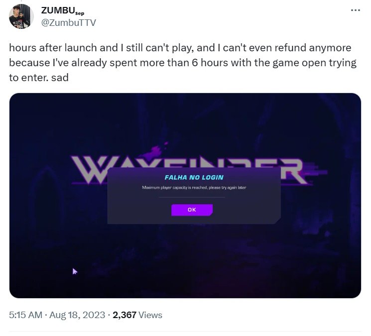 Wayfinder MMORPG - Unable to login frustration