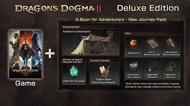 Dragons Dogma 2 deluxe pre-order items