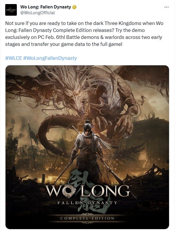 Wo Long Fallen Dynasty Complete Edition PC