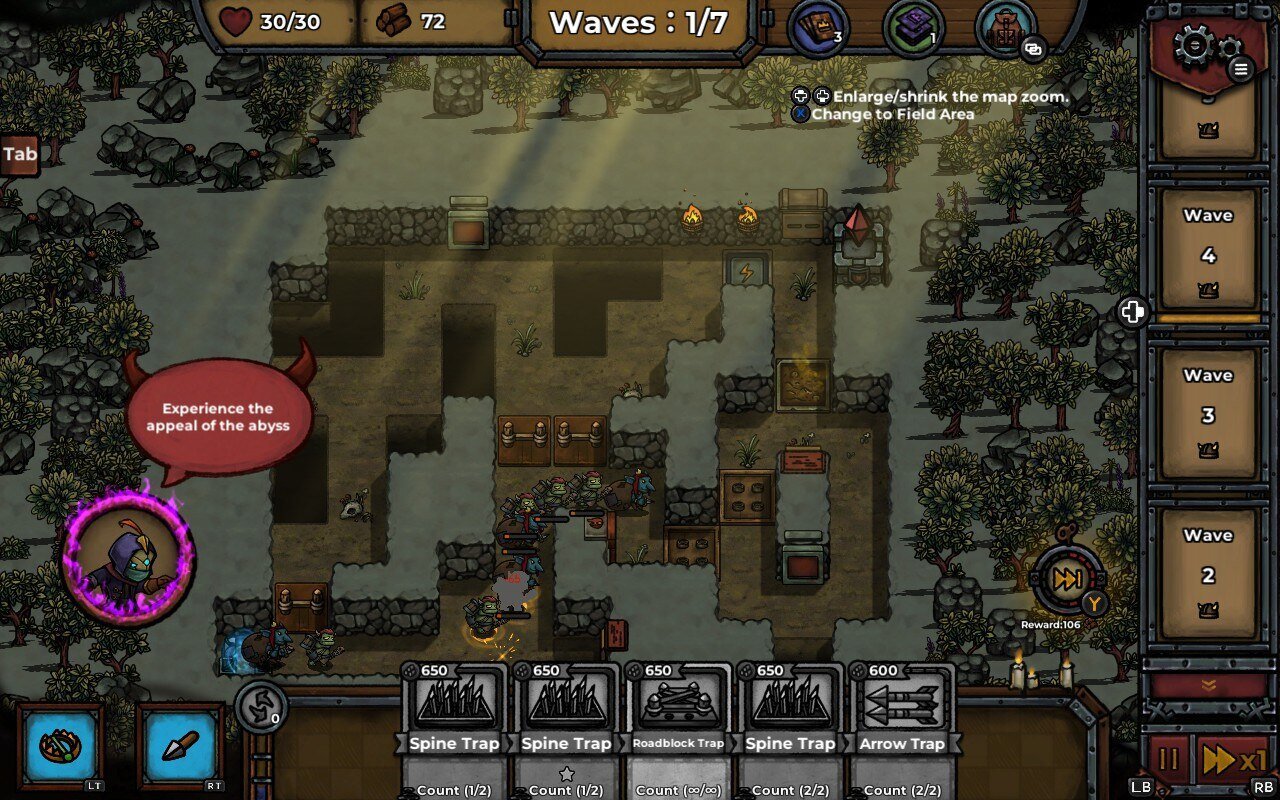 gameplay screenshot Guardians of Holme